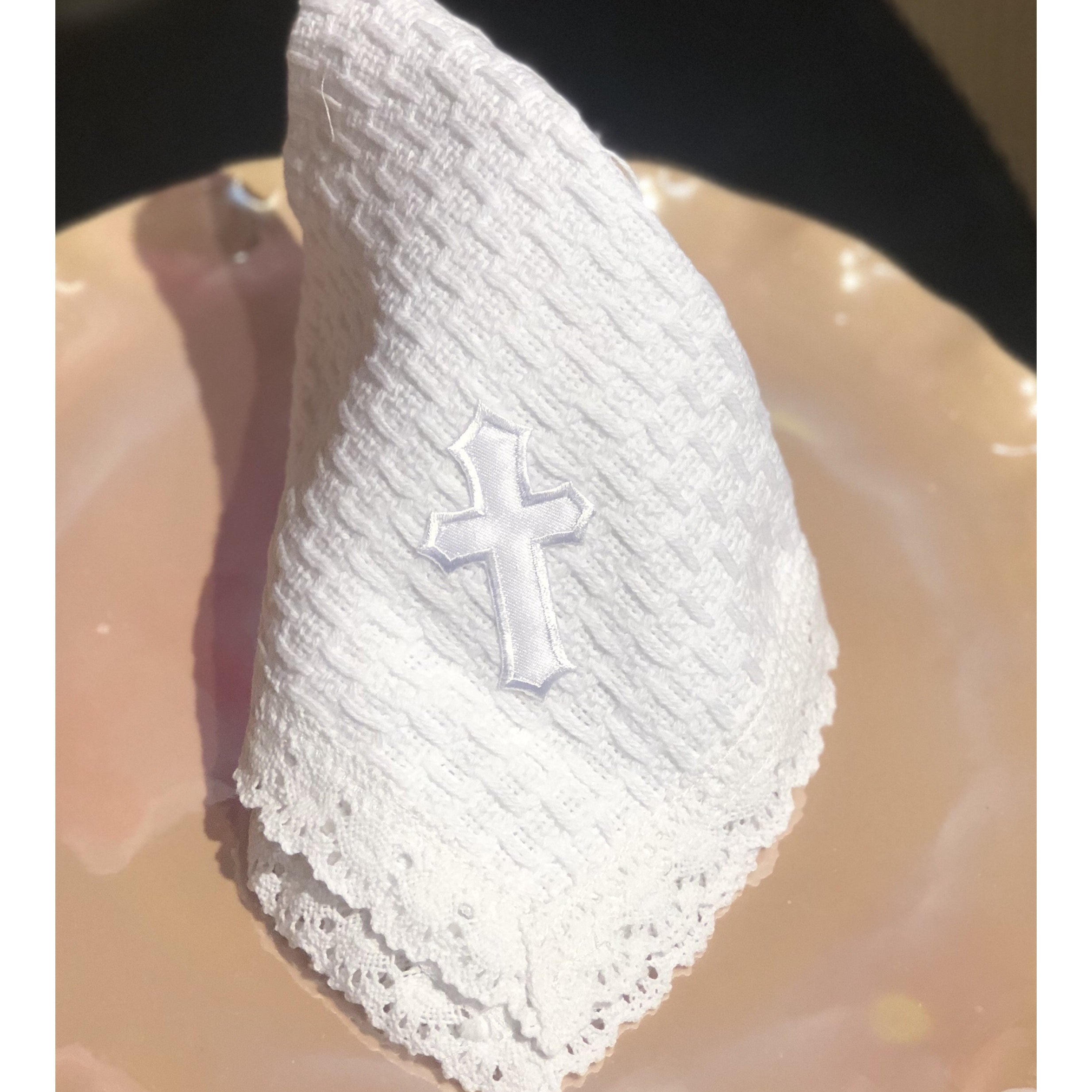 White Cotton Cloth With Cross